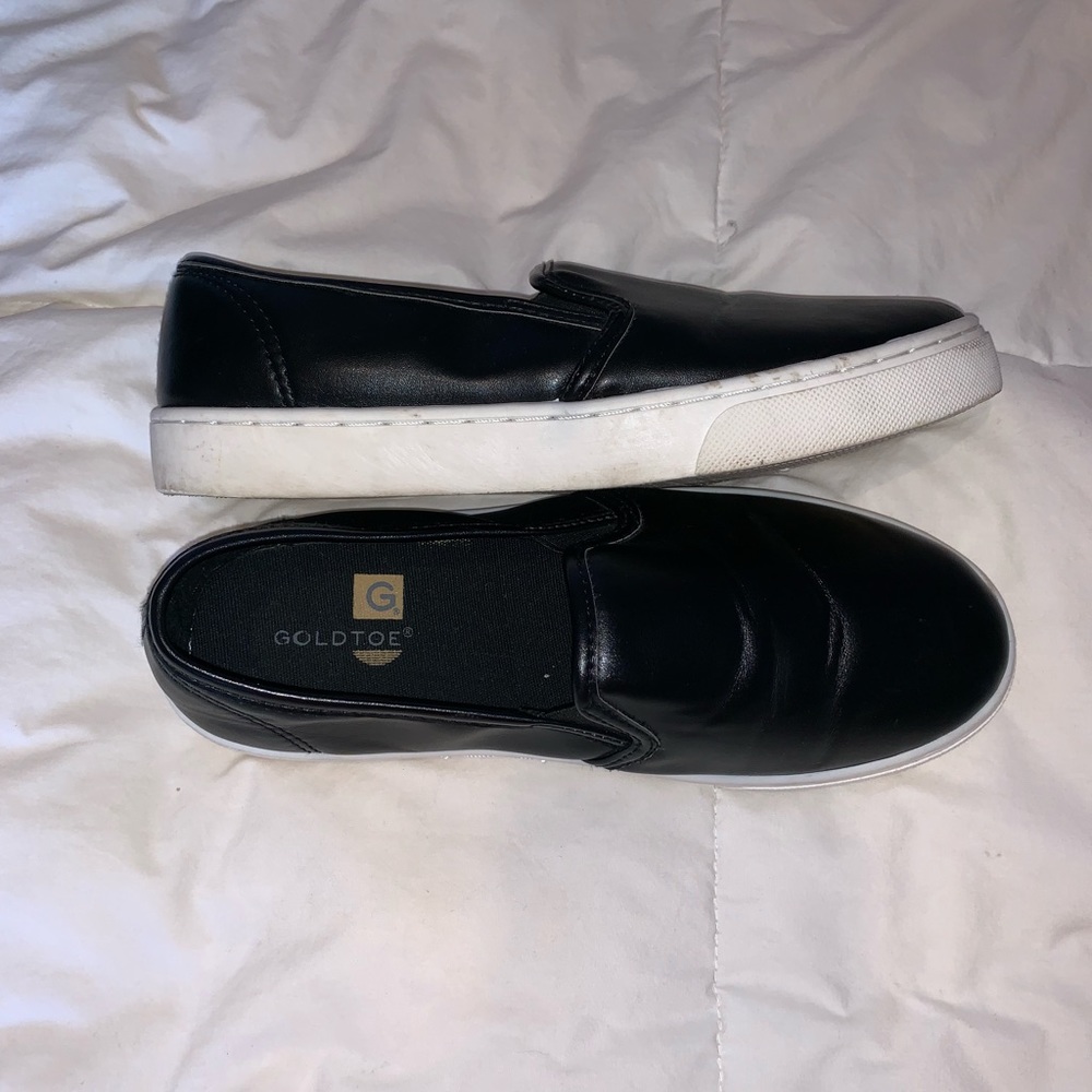 Faux leather sneaker